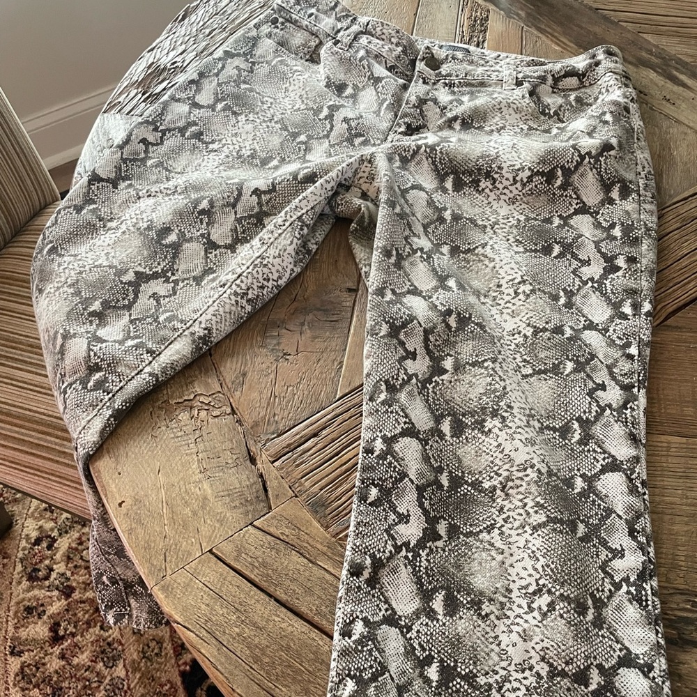 Reptile Patterned Womens Jeans